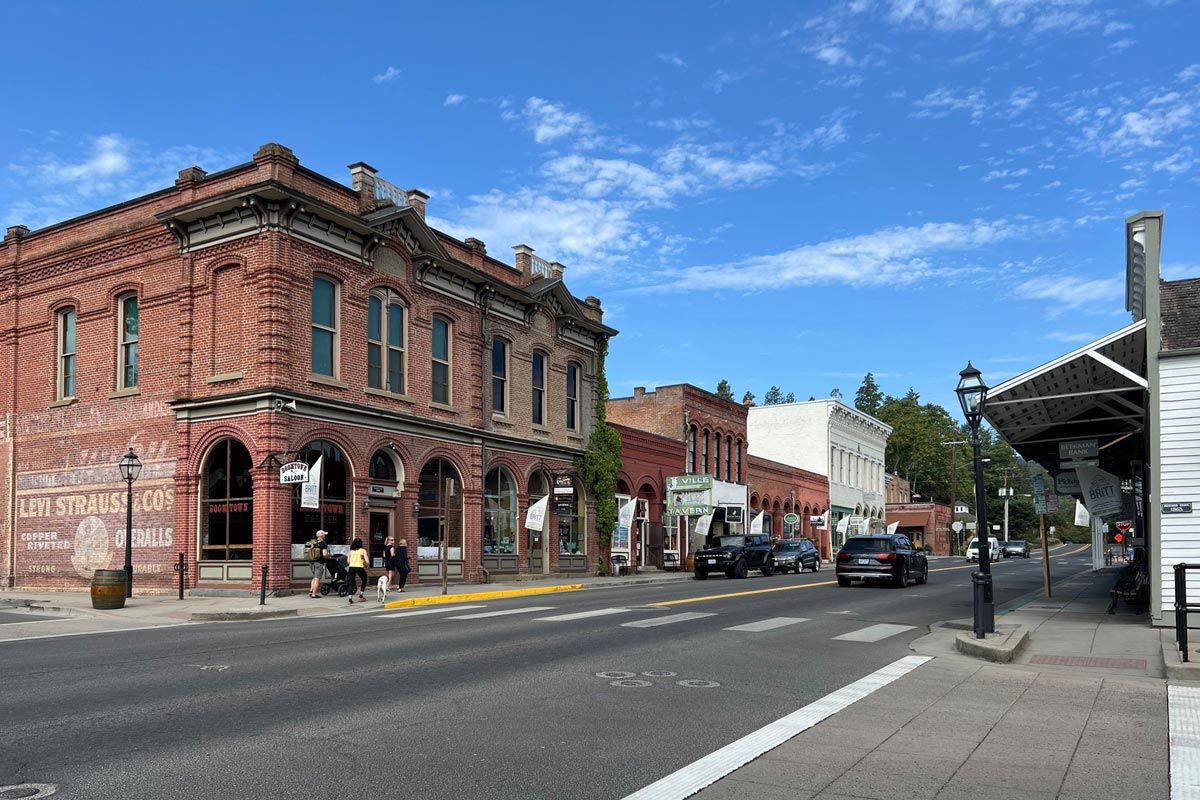 historic downtown Jacksonville Oregon by Robin Gotfrid