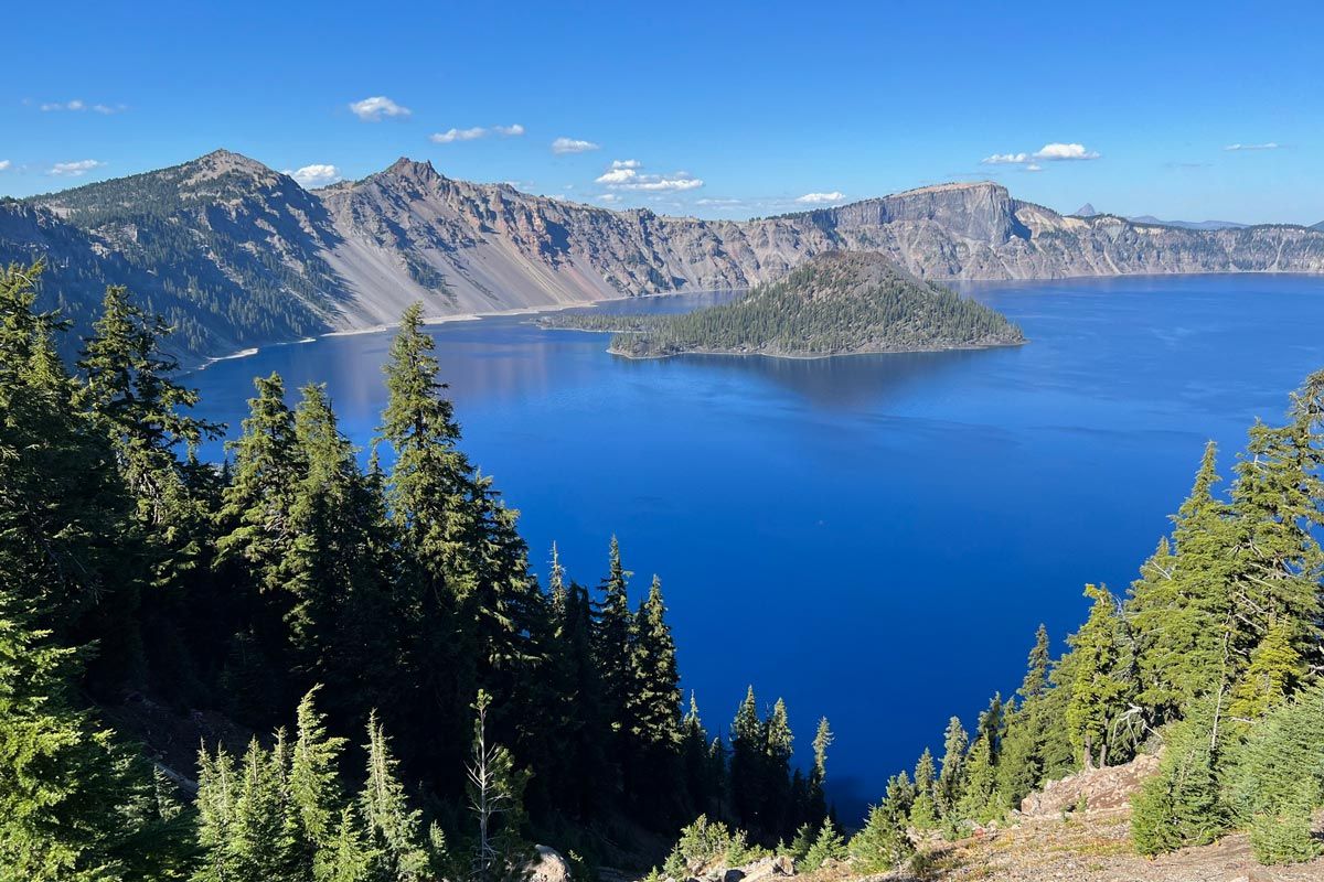 Crater Lake in October by Robin Gotfrid